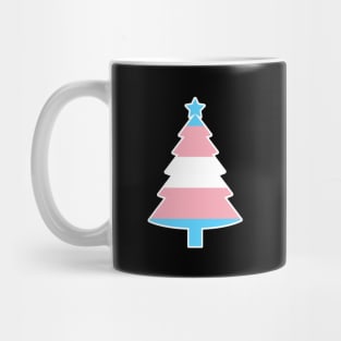 Christmas Tree LGBT Flag Trangender Mug